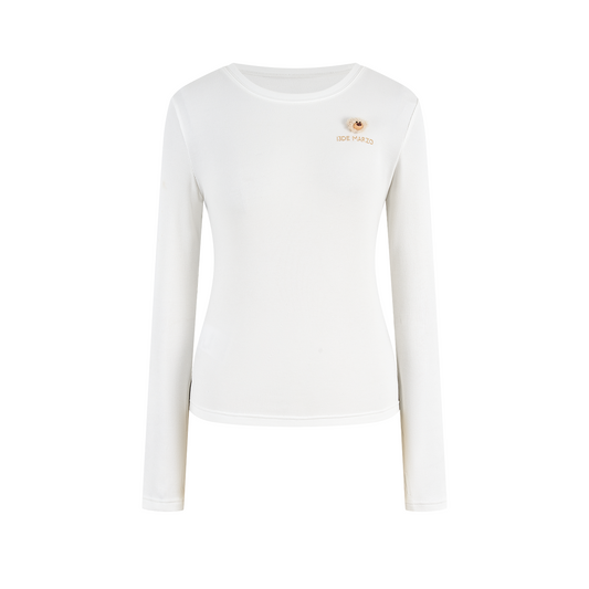 13DE MARZO Mini Bear Slim Fit Top White