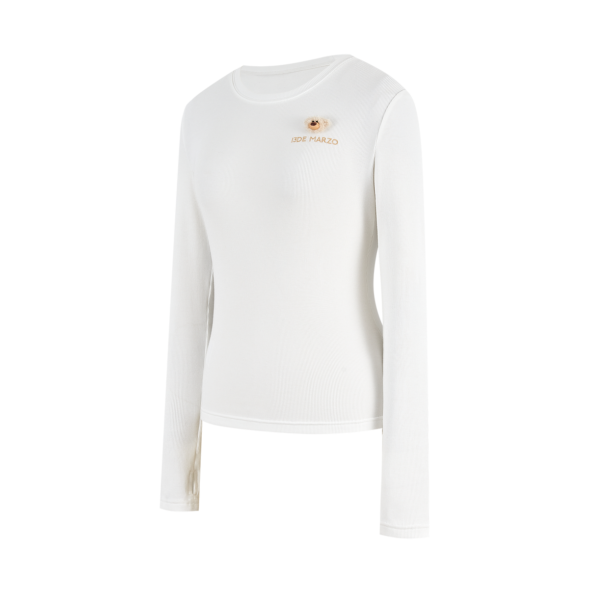 13DE MARZO Mini Bear Slim Fit Top White