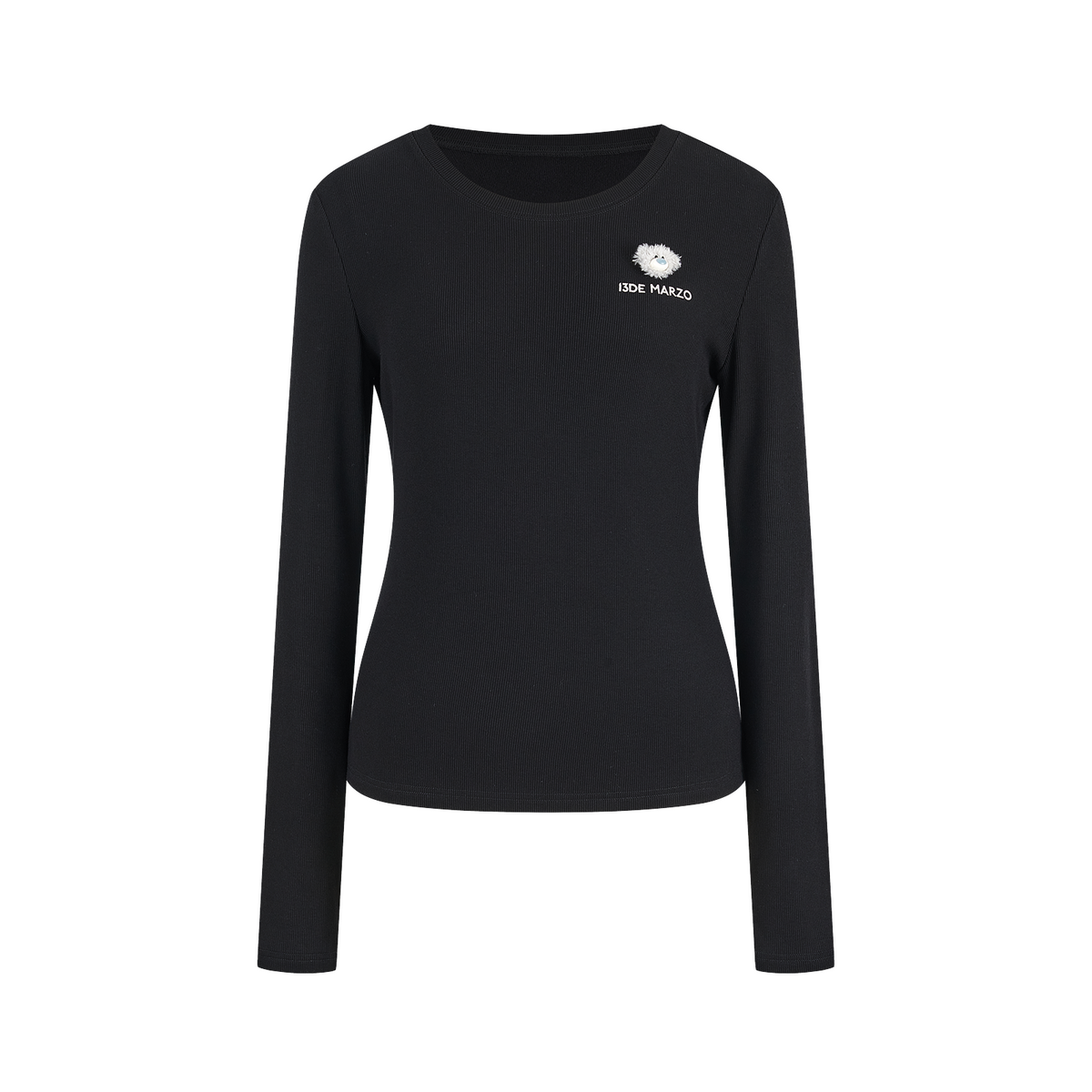 13DE MARZO Mini Bear Slim Fit Top Black