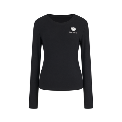 13DE MARZO Mini Bear Slim Fit Top Black