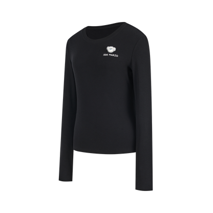13DE MARZO Mini Bear Slim Fit Top Black