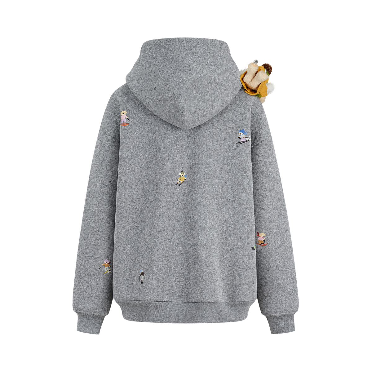 13DE MARZO Snow Bear Hoodie Grey
