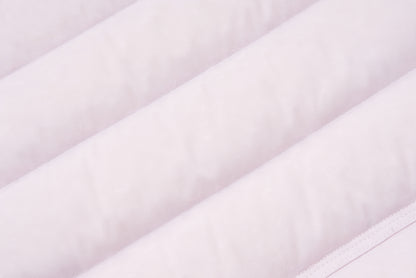13DE MARZO Cinched Waist Quilted Down Vest Pink