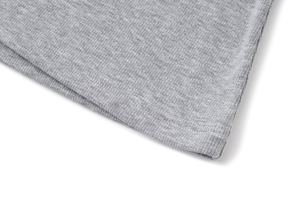 13DE MARZO Mini Bear Slim Fit Top Grey
