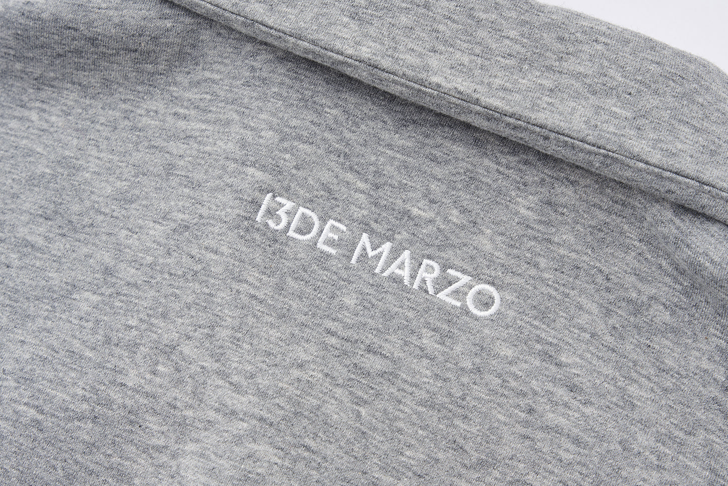 13DE MARZO Polo Long Sleeve Sweatshirt Grey