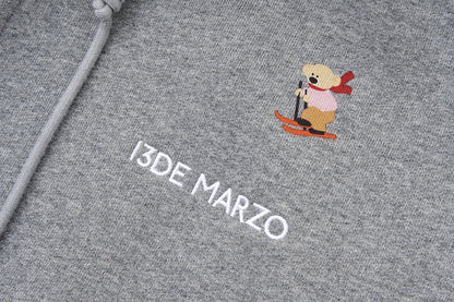 13DE MARZO Snow Bear Hoodie Grey