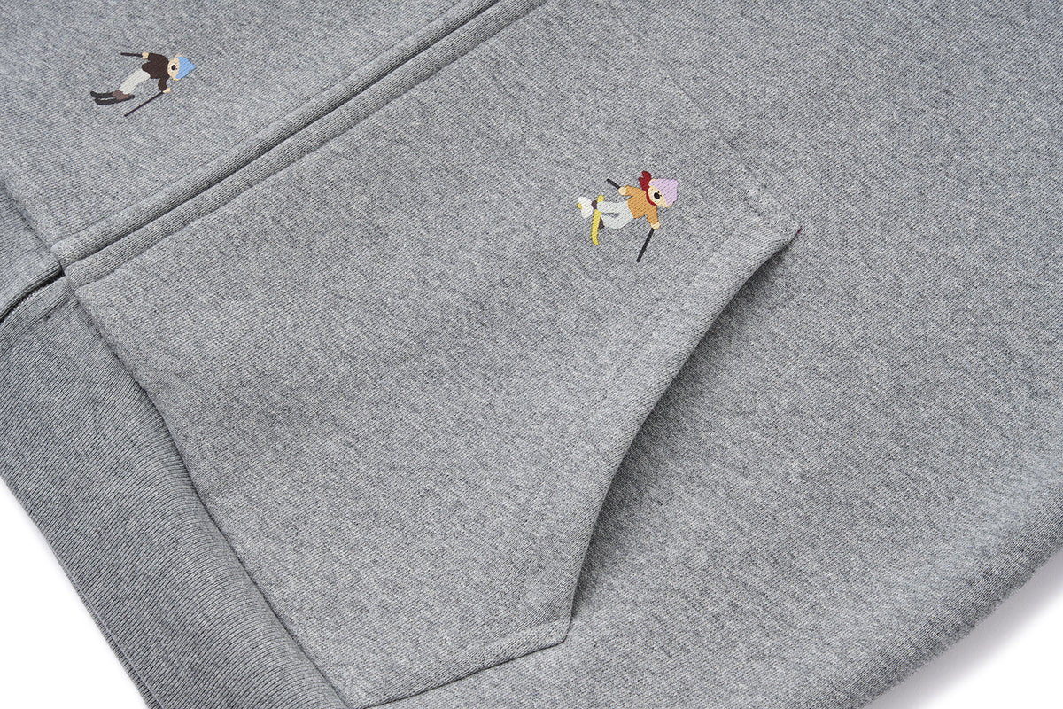 13DE MARZO Snow Bear Hoodie Grey