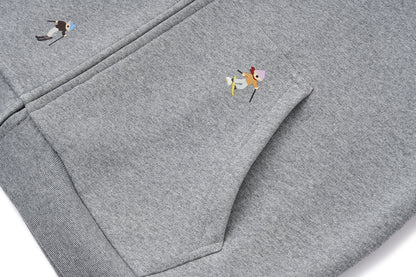 13DE MARZO Snow Bear Hoodie Grey