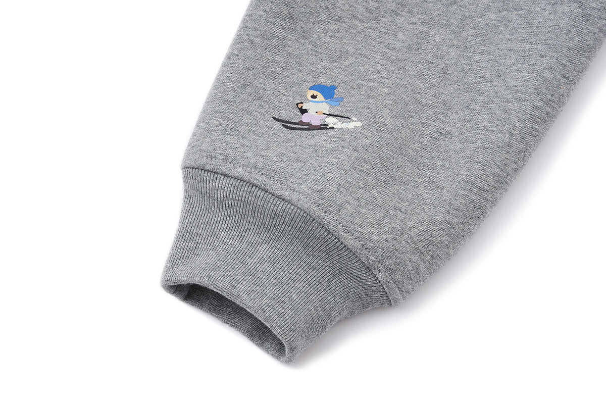 13DE MARZO Snow Bear Hoodie Grey