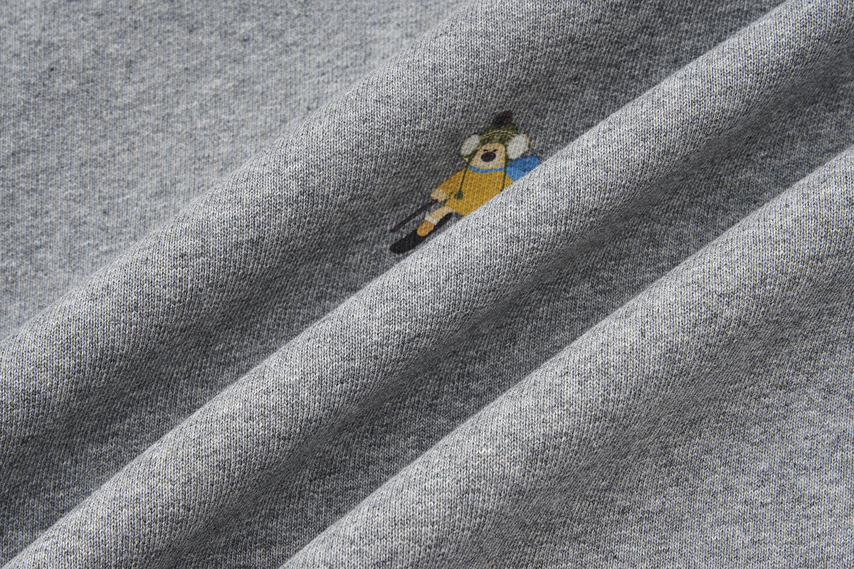 13DE MARZO Snow Bear Hoodie Grey