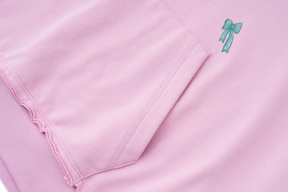 13DE MARZO Crystal Ball Print Hoodie Pink