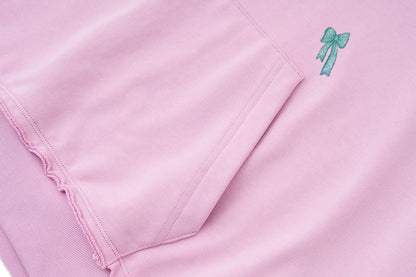 13DE MARZO Crystal Ball Print Hoodie Pink