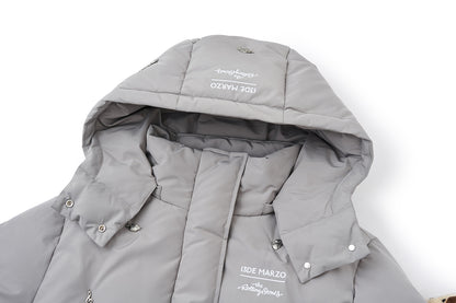 13DE MARZO Rolling Stones Down Jacket Grey