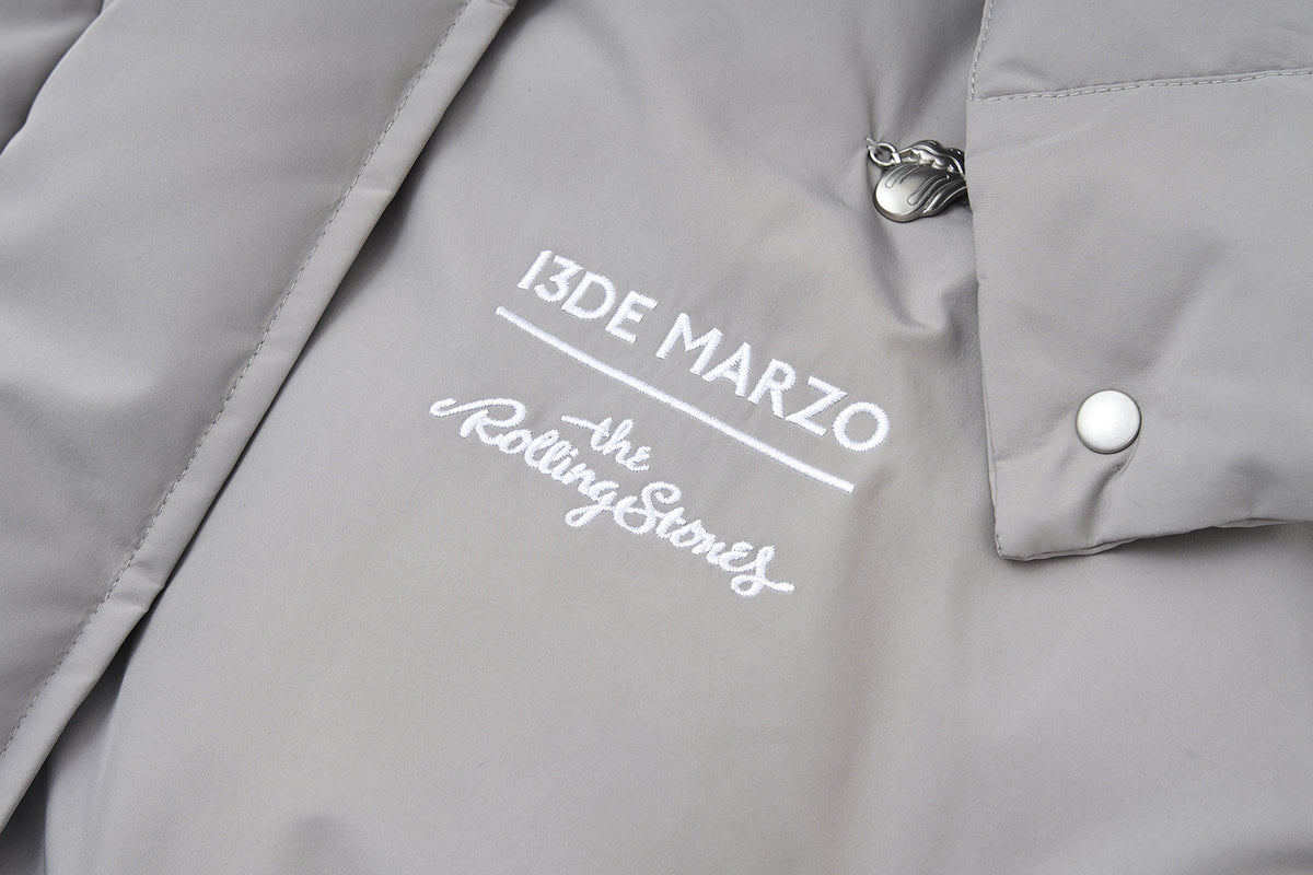 13DE MARZO Rolling Stones Down Jacket Grey
