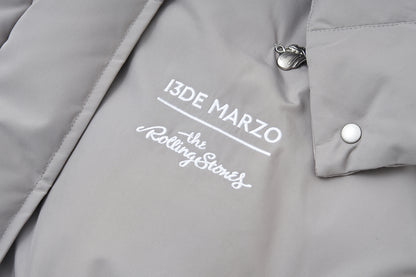 13DE MARZO Rolling Stones Down Jacket Grey