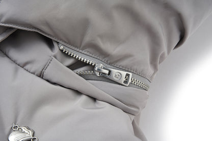 13DE MARZO Rolling Stones Down Jacket Grey