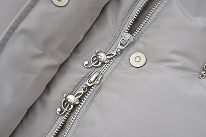 13DE MARZO Rolling Stones Down Jacket Grey