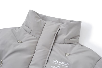 13DE MARZO Rolling Stones Down Jacket Grey