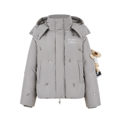 13DE MARZO Rolling Stones Down Jacket Grey