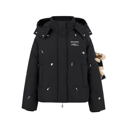 13DE MARZO Rolling Stones Down Jacket Black