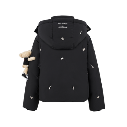 13DE MARZO Rolling Stones Down Jacket Black