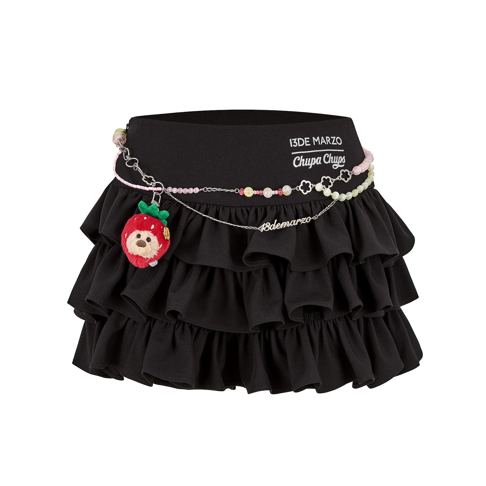 13DE MARZO Layered Tulle Skirt Black - 13DE MARZO