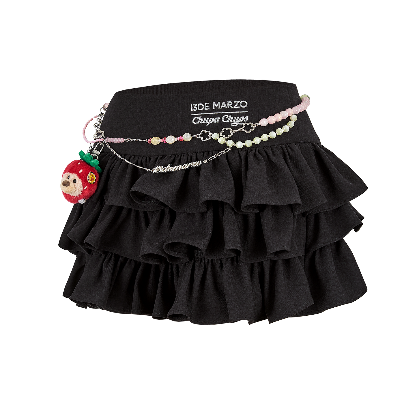 13DE MARZO Layered Tulle Skirt Black - 13DE MARZO