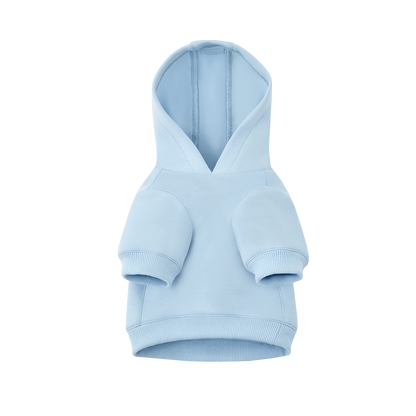 13DE MARZO Pet Plush Hoodie Blue