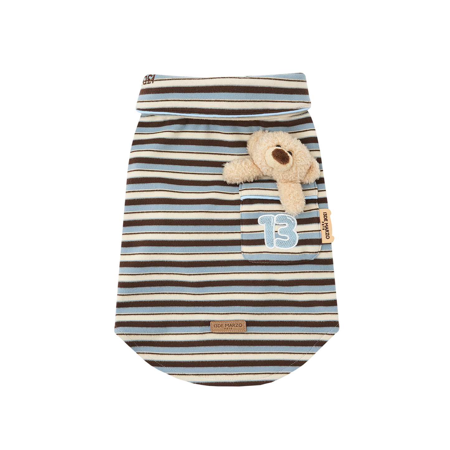 13DE MARZO Pet Striped Pajamas - 13DE MARZO
