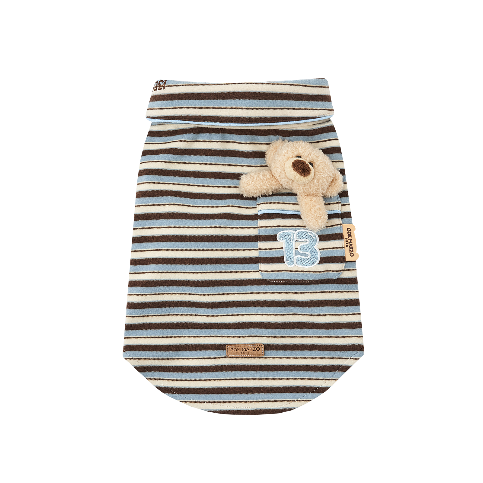 13DE MARZO Pet Striped Pajamas - 13DE MARZO