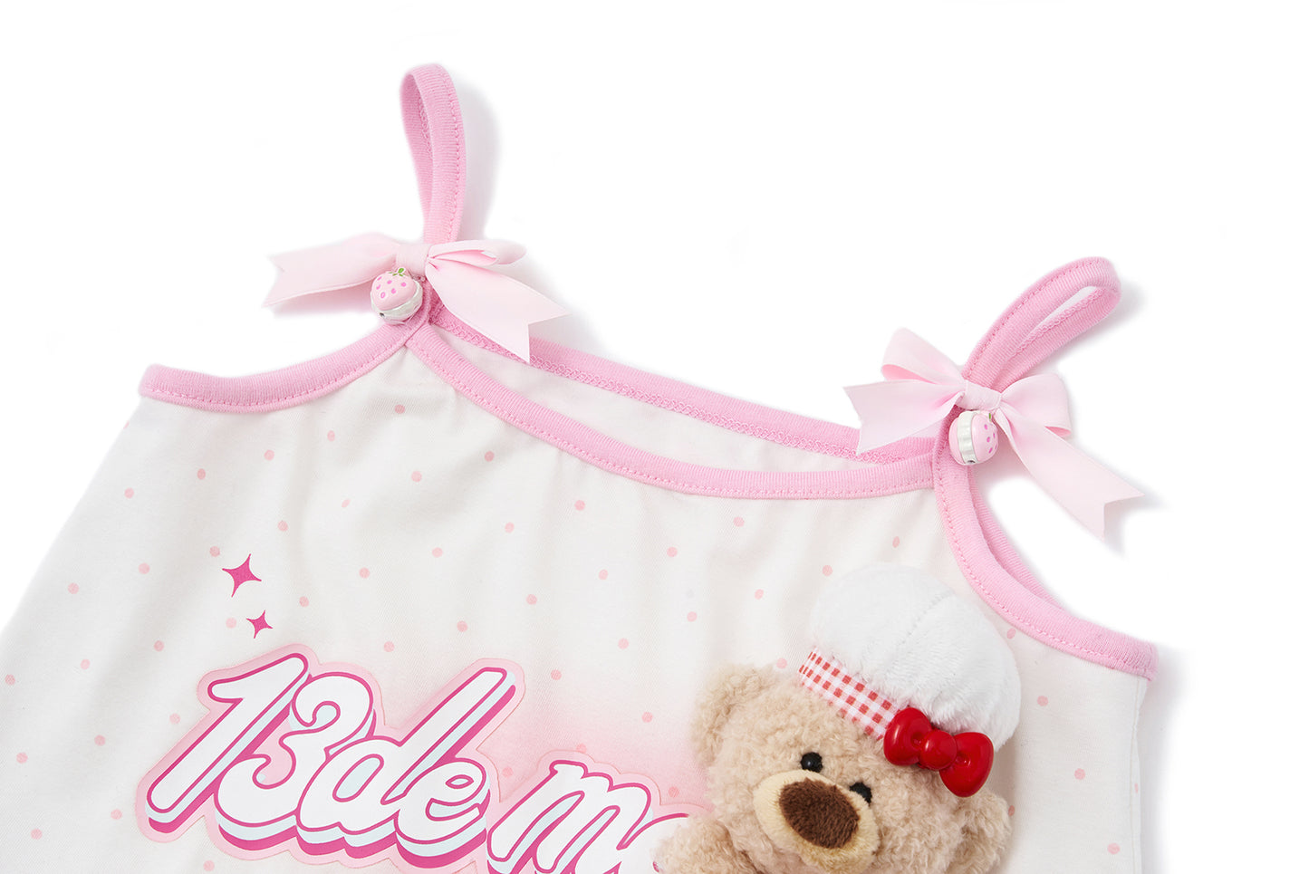 13DE MARZO BabyBear Strawberry Polka Camisole - 13DE MARZO