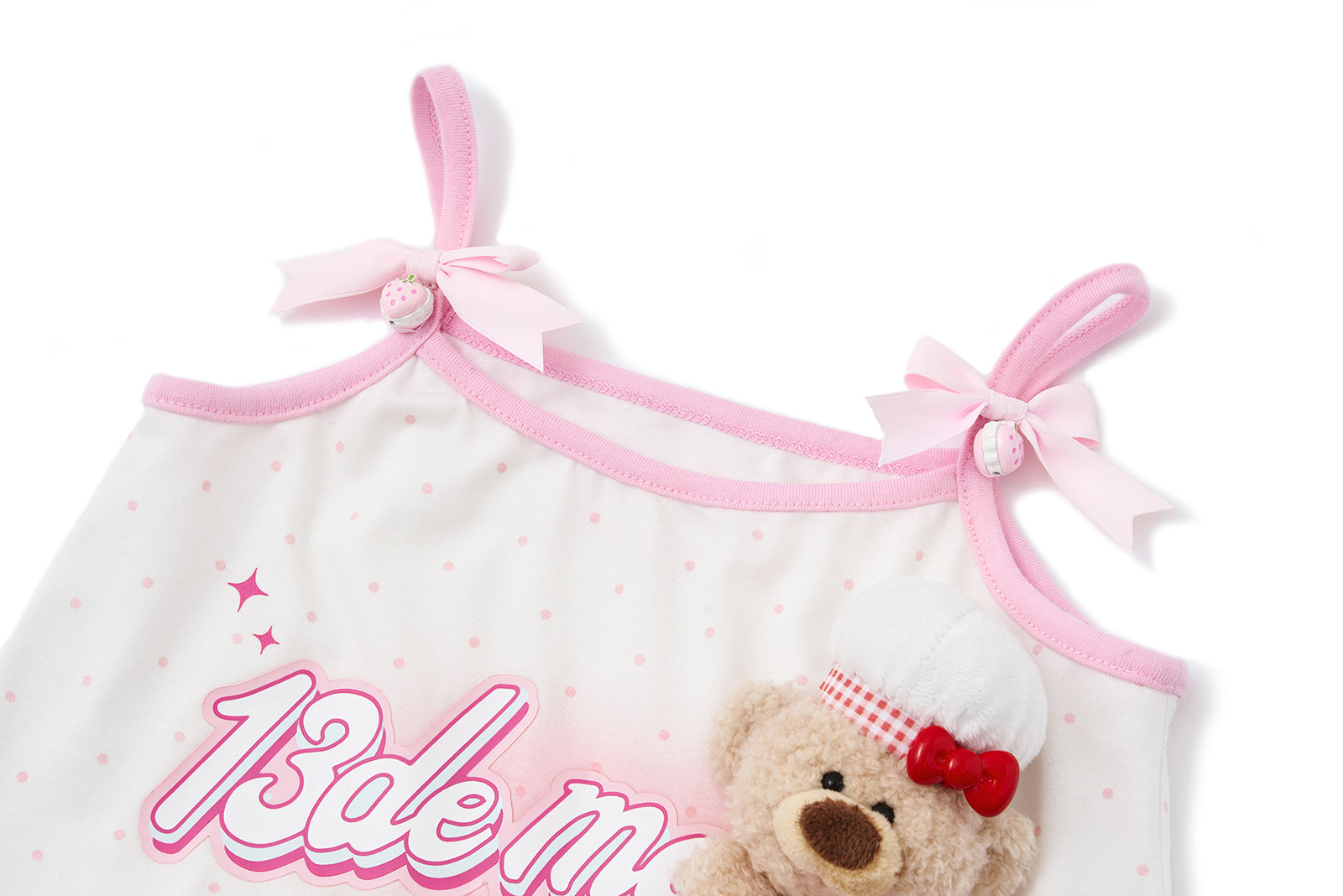 13DE MARZO BabyBear Strawberry Polka Camisole - 13DE MARZO