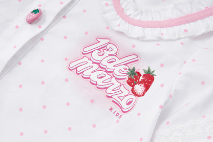 13DE MARZO BabyBear Strawberry Polka Shirt - 13DE MARZO