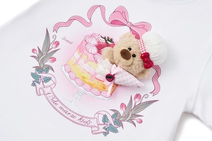 13DE MARZO BabyBear Strawberry Cake T-shirt - 13DE MARZO
