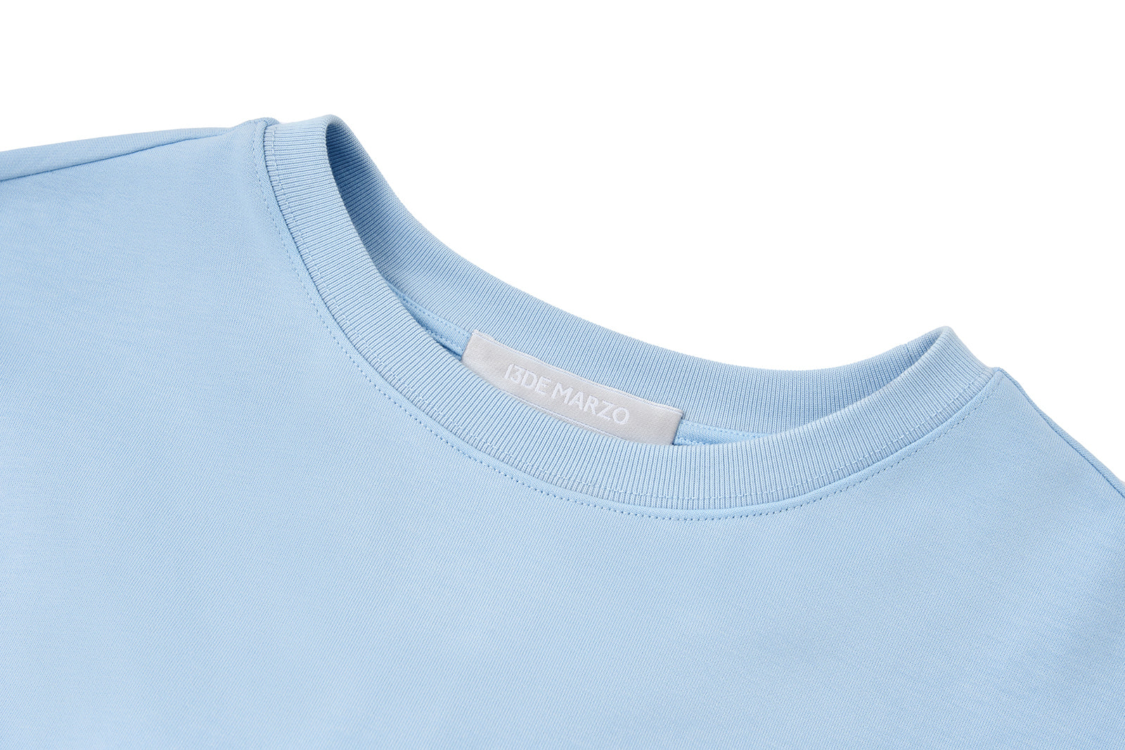 13DE MARZO Shimmer Logo Print Bear T-shirt Blue - 13DE MARZO
