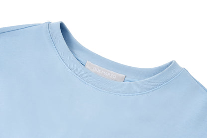 13DE MARZO Shimmer Logo Print Bear T-shirt Blue - 13DE MARZO