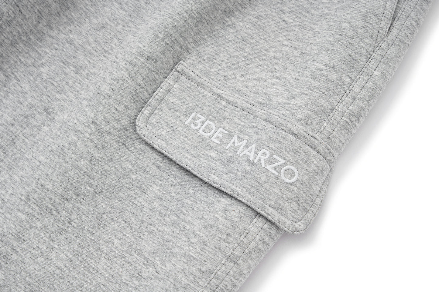 13DE MARZO Pocket Bear Wide-leg Sweatpants Grey - 13DE MARZO