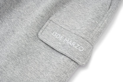 13DE MARZO Pocket Bear Wide-leg Sweatpants Grey - 13DE MARZO