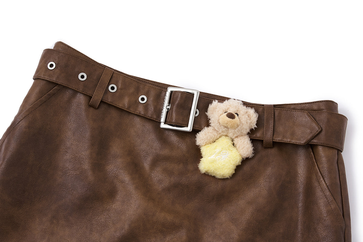 13DE MARZO Luminous Bear Skort Brown