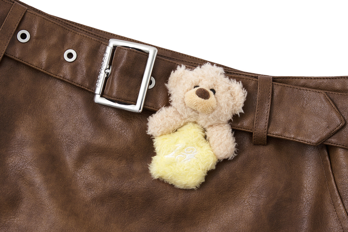 13DE MARZO Luminous Bear Skort Brown