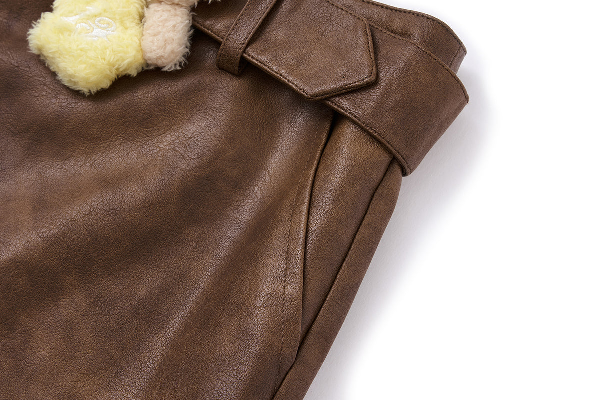 13DE MARZO Luminous Bear Skort Brown