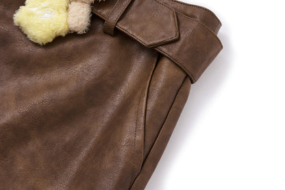 13DE MARZO Luminous Bear Skort Brown