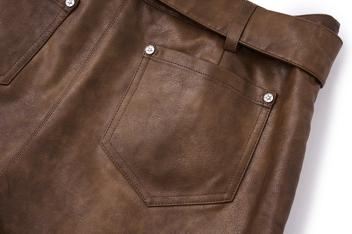 13DE MARZO Luminous Bear Skort Brown