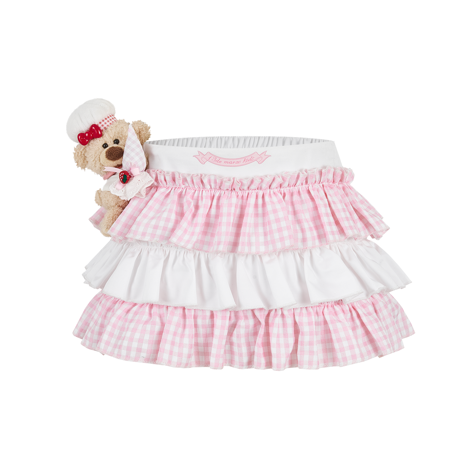 13DE MARZO BabyBear Strawberry Cake Layered Skirt - 13DE MARZO
