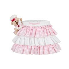 13DE MARZO BabyBear Strawberry Cake Layered Skirt