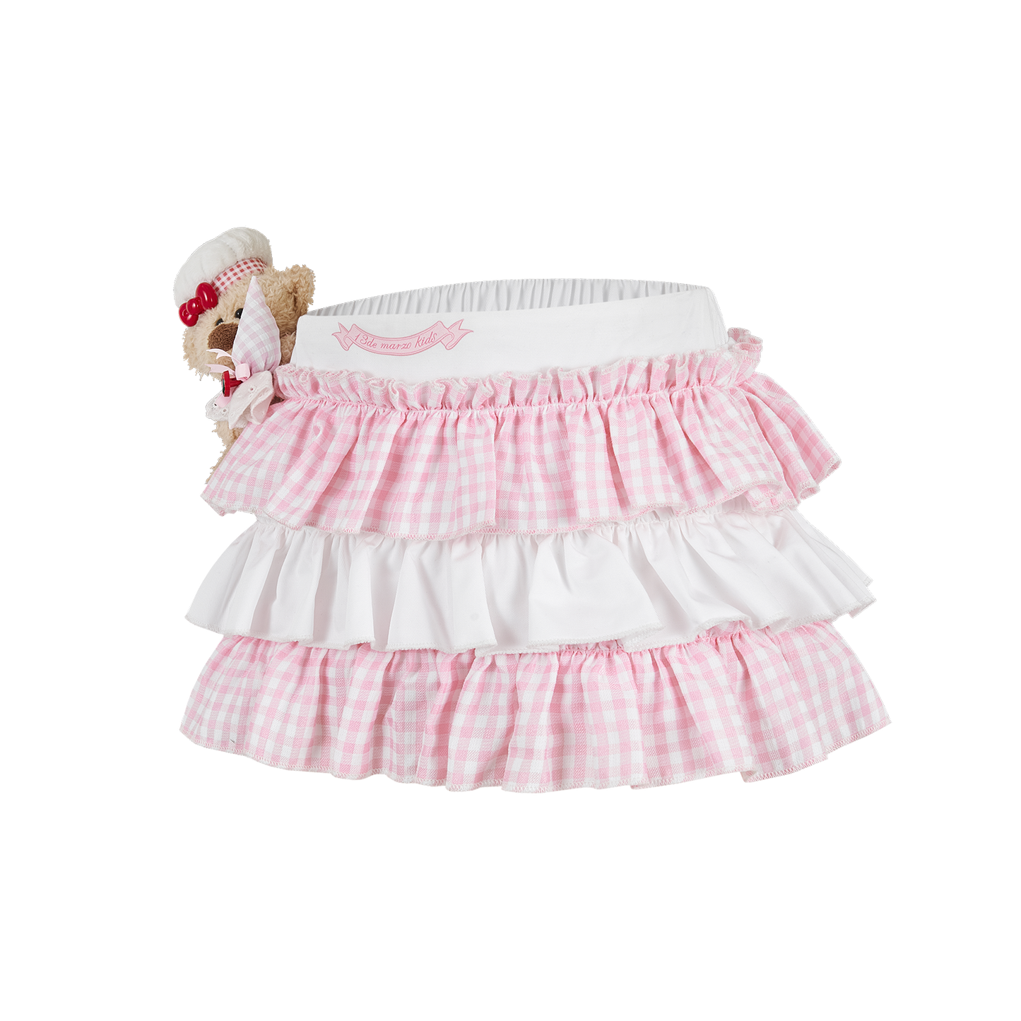 13DE MARZO BabyBear Strawberry Cake Layered Skirt - 13DE MARZO