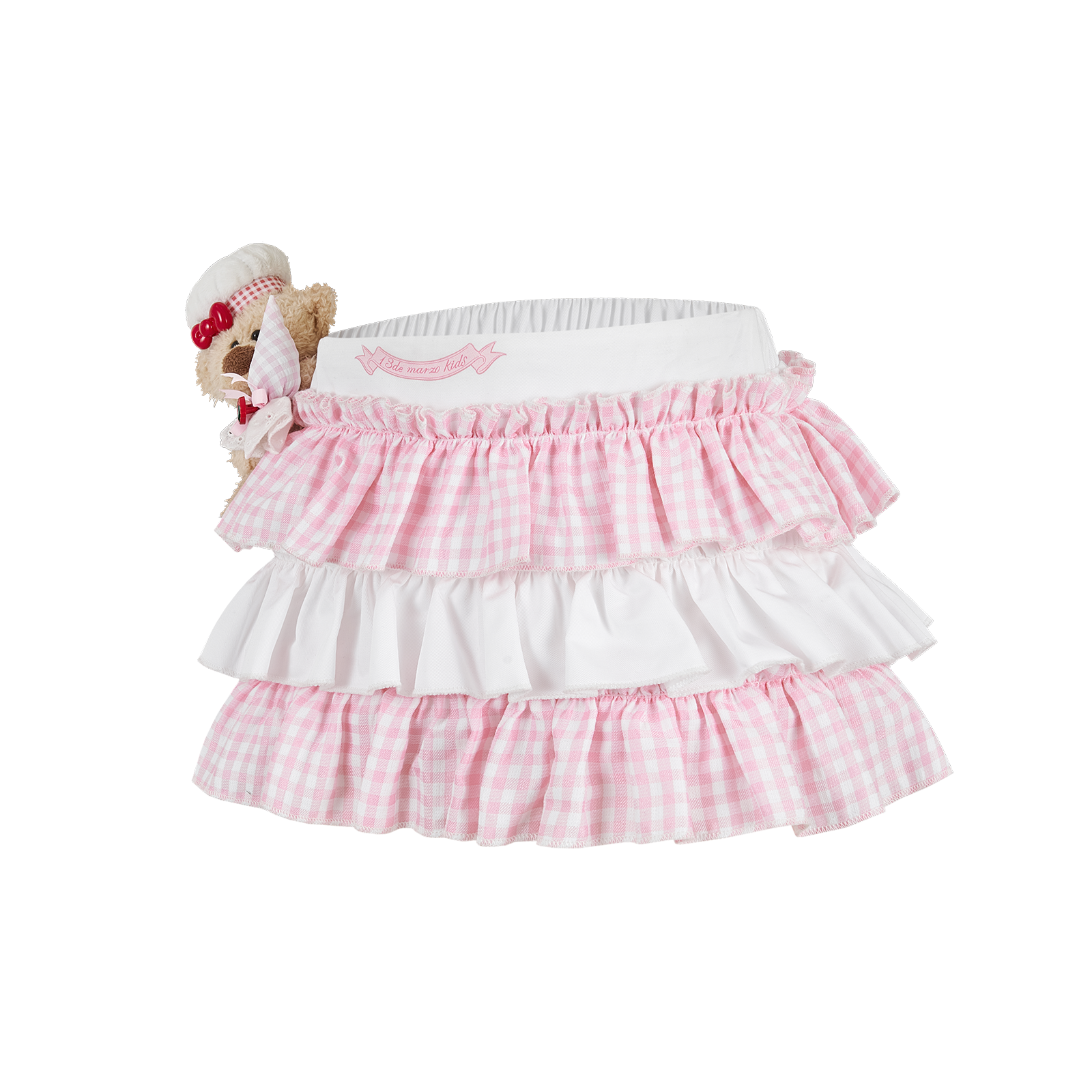 13DE MARZO BabyBear Strawberry Cake Layered Skirt - 13DE MARZO
