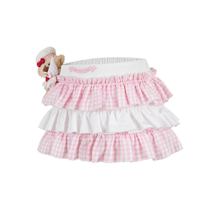 13DE MARZO BabyBear Strawberry Cake Layered Skirt - 13DE MARZO
