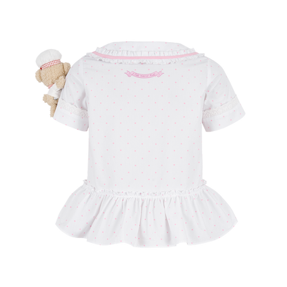 13DE MARZO BabyBear Strawberry Polka Shirt - 13DE MARZO