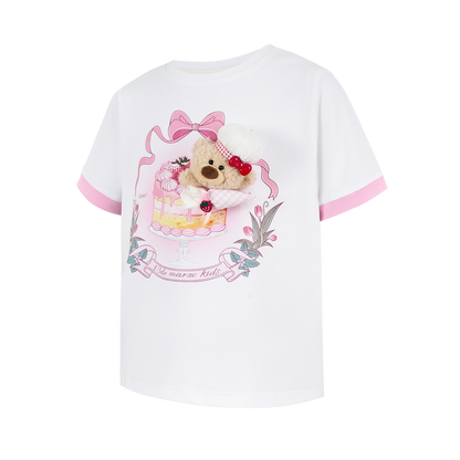 13DE MARZO BabyBear Strawberry Cake T-shirt - 13DE MARZO